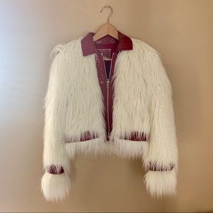 H&M x Giambattista Valli faux fur jacket